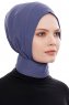 Narin - Royal Blue Praktisch Fertig Crepe Hijab