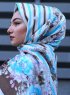 Niusha - Taupe Gemustert Voile Hijab