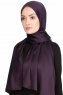 Nuray Glansig Aubergine Hijab 8A19b