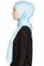 Nuray Glansig Ljusblå Hijab 8A04c