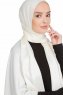 Nuray Glansig Offwhite Hijab 8A09d