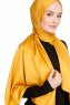 Nuray Glansig Senapsgul Hijab 8A06d