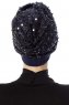 Nurten - Navy Blau Turban