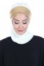 Olga - Creme & Gold Praktisch Hijab