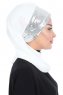 Olga - Offwhite & Silber Praktisch Hijab