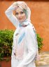 Pariza - Rosa Blatt Gemustertes Hijab