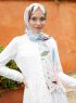 Pariza - Rosa Blatt Gemustertes Hijab
