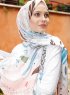 Pariza - Rosa Blatt Gemustertes Hijab