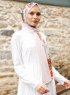 Pariza - Braun Blatt Gemustertes Hijab