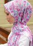 Pariza - Dunkelrosa Gemustertes Hijab