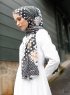 Pariza - Schwarz Gemustertes Hijab