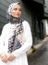 Pariza - Schwarz Gemustertes Hijab
