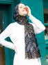 Pariza - Schwarz Kreis Gemustertes Hijab