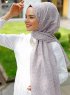 Pareesa - Taupe Gemustertes Hijab - Sal Evi