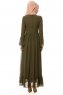 Samiya - Khaki Chiffon Kleid - Burun