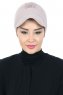 Sandra - Taupe Baumwolle Turban - Ayse Turban