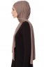 Seda - Dunkeltaupe Jersey Hijab - Ecardin