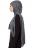 Seda - Dunkelgrau Jersey Hijab - Ecardin