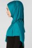Seda Petrolgrön Jersey Hijab Sjal Ecardin 200224d