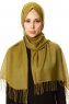Selin - Olivgrün Pashmina Hijab - Özsoy