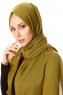 Selin - Olivgrün Pashmina Hijab - Özsoy