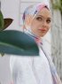 Yumna - Dunkelrosa Gemustertes Hijab