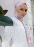 Yumna - Dunkelrosa Gemustertes Hijab