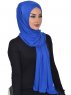 Sofia - Blau Baumwolle Praktisch Hijab