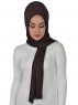 Sofia - Braun Baumwolle Praktisch Hijab