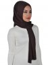 Sofia - Braun Baumwolle Praktisch Hijab