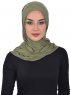 Sofia - Khaki Baumwolle Praktisch Hijab