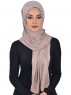 Sofia - Taupe Baumwolle Praktisch Hijab