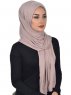 Sofia - Taupe Baumwolle Praktisch Hijab