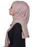 Sofia - Taupe Baumwolle Praktisch Hijab