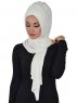 Tamara - Creme Baumwolle Praktisch Hijab