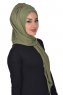 Tamara - Khaki Baumwolle Praktisch Hijab