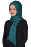 Tamara - Dunkelgrün Baumwolle Praktisch Hijab