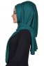 Tamara - Dunkelgrün Baumwolle Praktisch Hijab