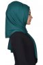 Tamara - Dunkelgrün Baumwolle Praktisch Hijab