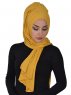 Tamara - Senf Baumwolle Praktisch Hijab