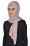 Tamara - Taupe Baumwolle Praktisch Hijab
