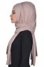 Tamara - Taupe Baumwolle Praktisch Hijab