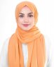 Tangerine Orange Bomull Voile Hijab 5TA85a