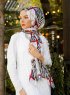 Amapola - Bordeaux Gemustertes Hijab - Sal Evi