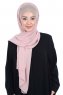 Vera - Taupe & Altrosa Praktisch Chiffon Hijab