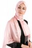 Verda Gammelrosa Satin Hijab Sjal Madame Polo 130015-4