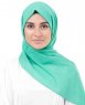 Vivid Green Grön Bomull Voile Hijab InEssence 5TA67a
