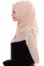 Yara - Beige Praktisch Fertig Crepe Hijab