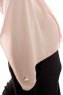 Yara - Beige Praktisch Fertig Crepe Hijab