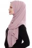 Yara - Dunkelrosa Praktisch Fertig Crepe Hijab